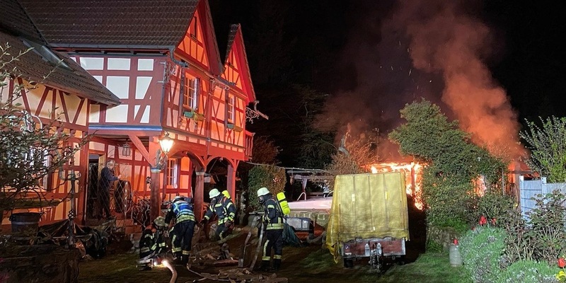 FW-OG: Brennender Wintergarten - Glück im Unglück - Foto: presseportal.de