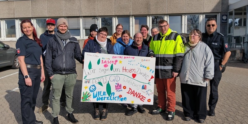 POL-WOB: Polizei erhält Dankeschön, das von Herzen kommt - Foto: presseportal.de