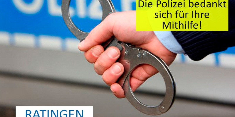 POL-ME: Entwichener Strafgefangener nach Zeugenhinweis festgenommen - Ratingen / Essen - 2404027 - Foto: presseportal.de