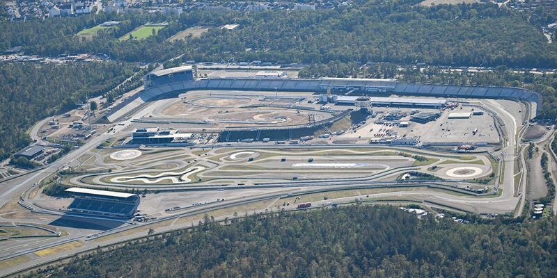 Das Motodrom auf dem Hockenheimring, aufgenommen aus einem Flugzeug. - Foto: Bernd Weißbrod/dpa/Archivbild