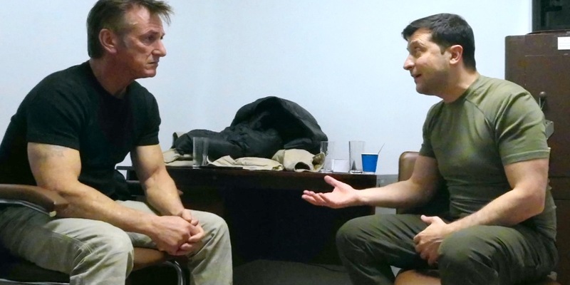 Sean Penn in der Ukraine: The HISTORY Channel zeigt zweistündige Doku des Hollywoodstars über Wolodymyr Selenskyj am kommenden Samstag, 13. April, als exklusive deutsche TV-Premiere - Foto: presseportal.de