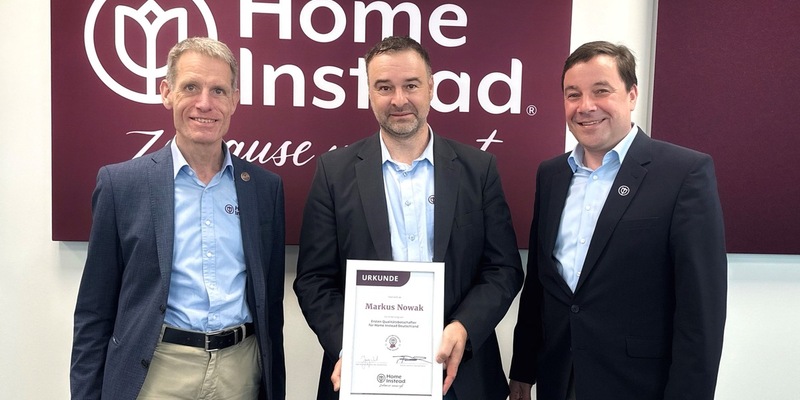 Markus Nowak zum ersten Markenbotschafter mit Qualitätsfokus von Home Instead berufen - Foto: presseportal.de