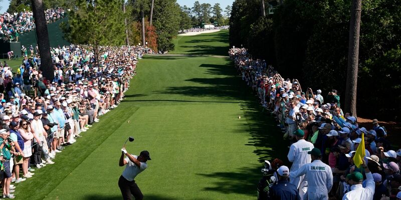 Superstar Tiger Woods bei einer Trainingsrunde im Augusta National Golf Club. - Foto: George Walker IV/AP/dpa