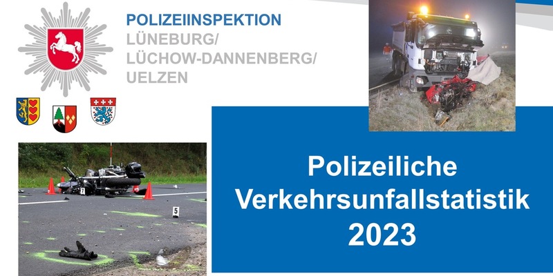 POL-LG: ++ VU-Statistik 2023 der PI Lüneburg/Lüchow-Dannenberg/Uelzen ++ Rückgang/Stagnation bei Verkehrstoten und schweren Unfällen ++ Problemfelder: VU mit motor. Zweirädern, Pedelecs und E-Scootern - Foto: presseportal.de