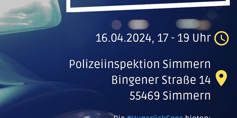 POL-PPKO: Polizei Simmern Backstage - letzte Plätze sichern! - Foto: presseportal.de
