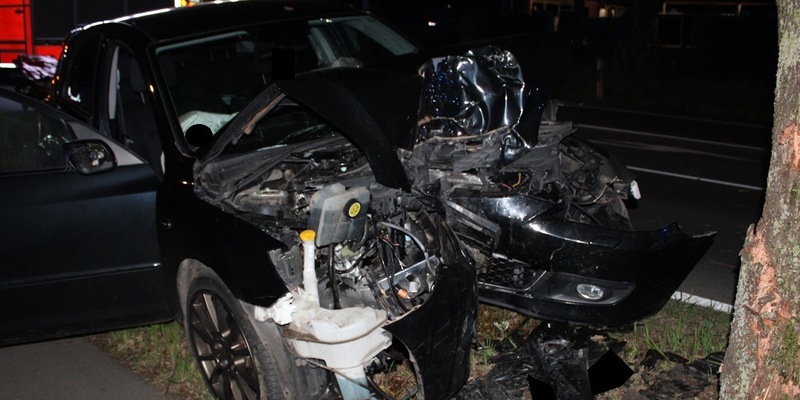 POL-MI: Pkw wird von Baum gestoppt - Foto: presseportal.de