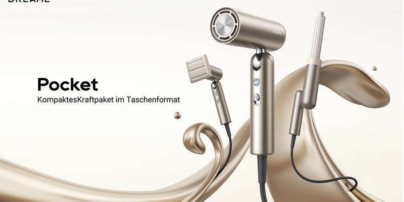 Der neue Dreame Pocket / Das neue, kompakte Styling-Wunder - Foto: presseportal.de