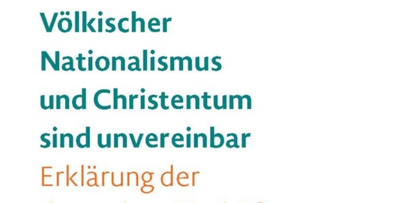 Erklärung zum völkischen Nationalismus ab sofort als Broschüre erhältlich - Foto: presseportal.de