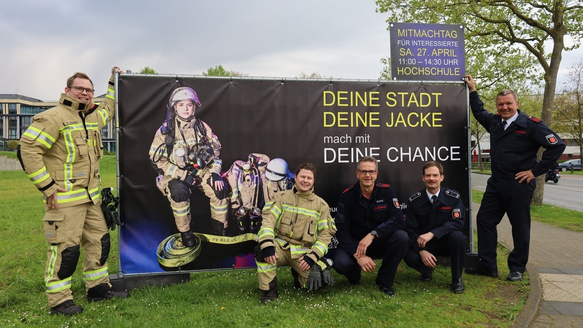 FW-KLE: Kannst Du eine Retterin oder ein Retter sein? Der Löschzug Kleve lädt zum Mitmachen ein. - Foto: presseportal.de