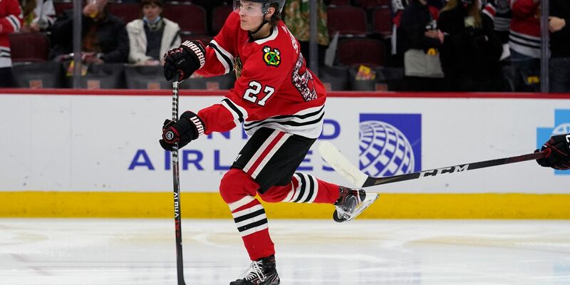 Lukas Reichel hat eine durchwachsene NHL-Saison hinter sich. - Foto: Nam Y. Huh/AP/dpa