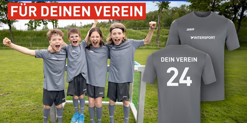 Startschuss für INTERSPORT-Aktionen im Sportjahr 2024 / INTERSPORT Deutschland und JAKO unterstützen Teamsport: Lokale Vereine können 1.000 Trikotsätze gewinnen - Foto: presseportal.de