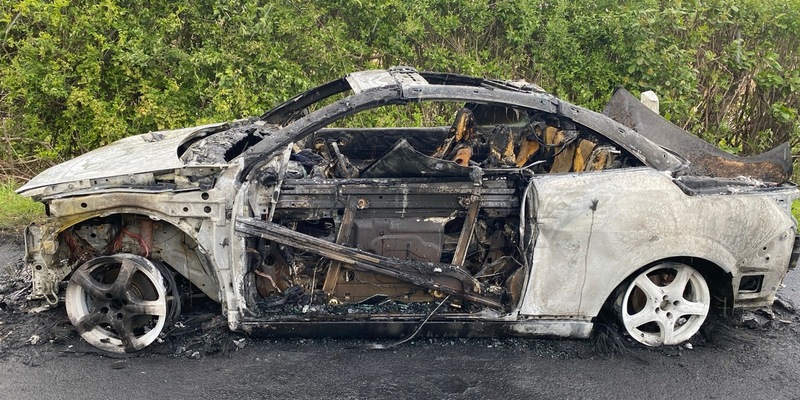 POL-PDLU: Harthausen - Brand eines PKW auf der B9 - Foto: presseportal.de