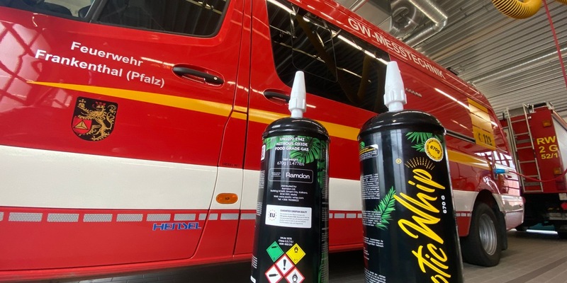 FW Frankenthal: Lachgaskartuschen lösen Feuerwehreinsatz aus - Foto: presseportal.de