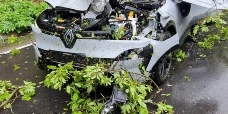 FW-EN: Wetter - Baum auf Fahrbahn und Ölspur - Foto: presseportal.de