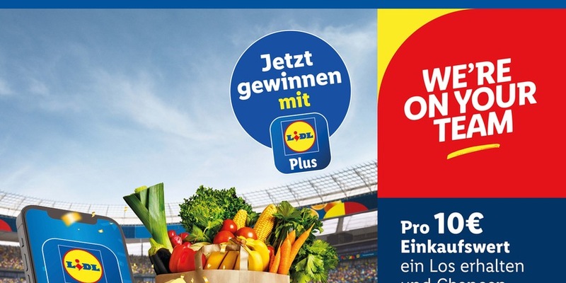 Exklusive Verlosung bei Lidl Plus: 10.000 Fußballtickets für UEFA EURO 2024 TM zu gewinnen - Foto: presseportal.de
