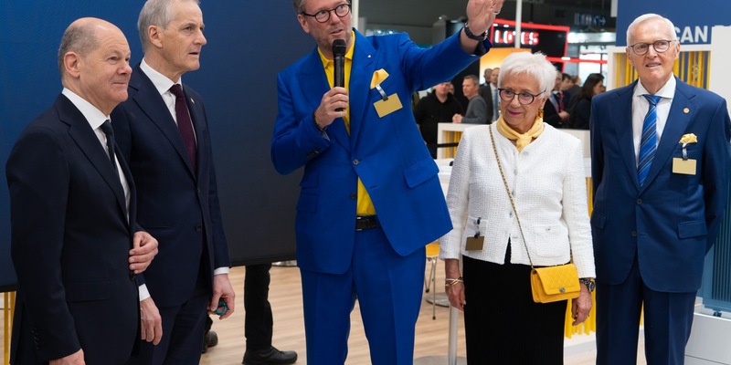 Bundeskanzler besucht HARTING auf der HANNOVER MESSE / Technologiegruppe präsentiert Innovationen für eine klimaneutrale Zukunft - Foto: presseportal.de