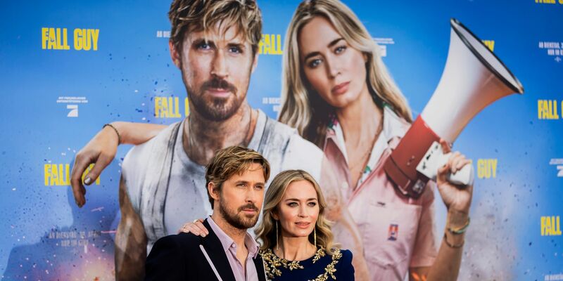 Ryan Gosling und Emily Blunt stellen «The Fall Guy» in Berlin vor. - Foto: Christoph Soeder/dpa