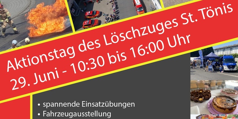 FW Tönisvorst: Aktionstag der Feuerwehr Tönisvorst - Löschzug St. Tönis - Foto: presseportal.de