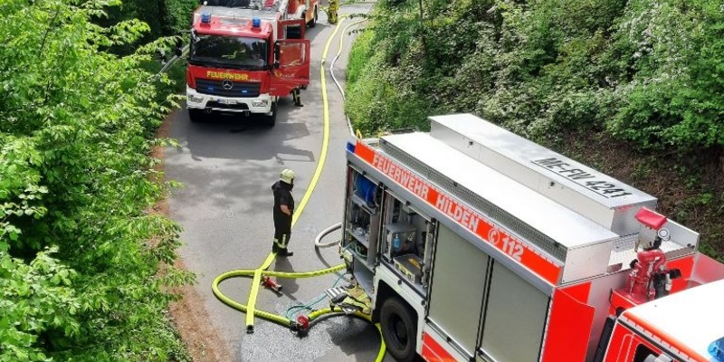 FW-Erkrath: Brand eines Regiobahn-Zuges im Neandertal - Foto: presseportal.de