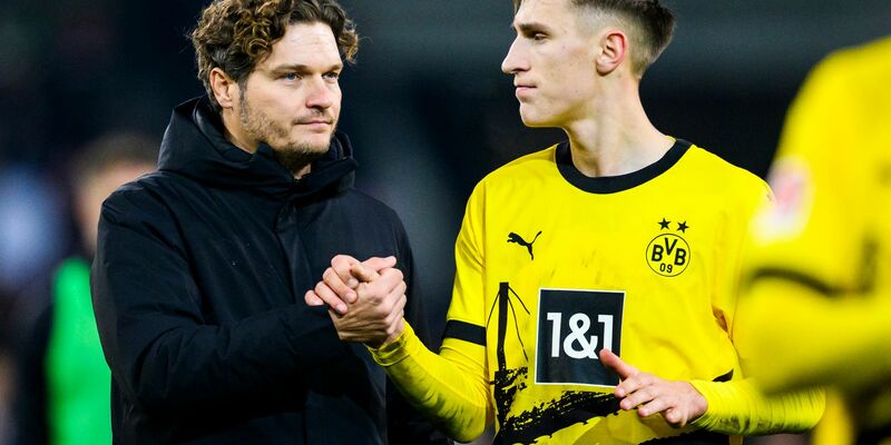 BVB-Trainer Edin Terzic macht sich für Nico Schlotterbeck stark. - Foto: Tom Weller/dpa