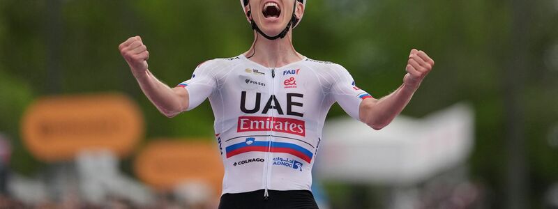 Giro d'Italia: Tadej Pogacar hat die zweite Etappe gewonnen. - Foto: Massimo Paolone/LaPresse/AP/dpa