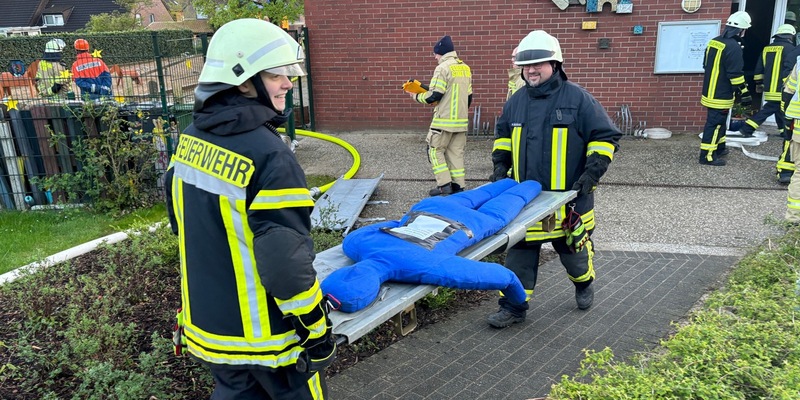 FW-KLE: Löschgruppen Kessel und Reichswalde übten im St.-Anna-Kindergarten / Gemeinsame Pressemitteilung der Feuerwehren Goch und Kleve - Foto: presseportal.de