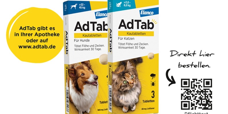 Jetzt an Parasitenschutz denken / Kleine Kautablette schützt Hunde und Katzen vor Zecken & Flöhen - Foto: presseportal.de