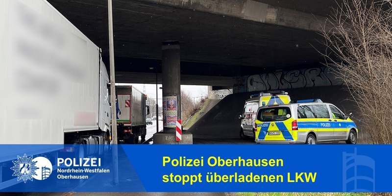 POL-OB: Polizei Oberhausen stoppt überladenen LKW - Foto: presseportal.de