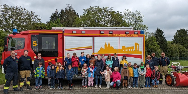 FW Xanten: Brandschutzerziehung bei der Einheit Xanten-Nord - Foto: presseportal.de