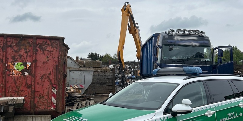 HZA-GI: Gießener Zoll nimmt Abfallwirtschaft in einer regionalen Schwerpunktprüfung unter die Lupe - eine Festnahme - Foto: presseportal.de