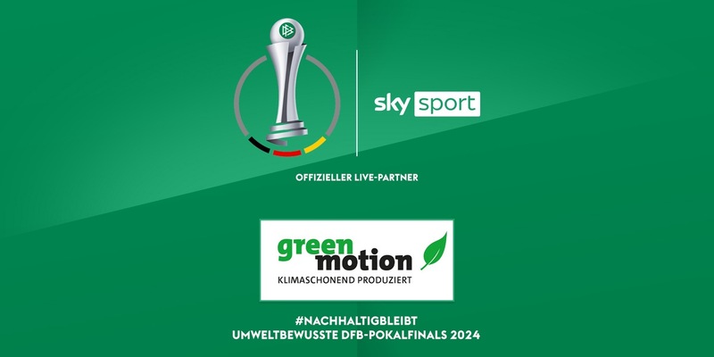 Klimaschonend produziert und mit dem Green Motion Label zertifiziert - Das DFB-Pokalfinale der Frauen zwischen Bayern München und dem VfL Wolfsburg am Donnerstag live bei Sky Sport - Foto: presseportal.de