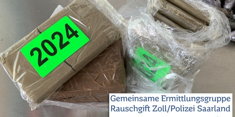 POL-SL: Festnahme mutmaßlicher Rauschgifthändler im Saarland / Gemeinsame Pressemitteilung der Gemeinsamen Ermittlungsgruppe Rauschgift Zoll/Polizei Saarland - Foto: presseportal.de