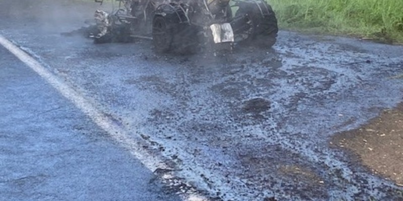 POL-PDTR: Brand eines Quads auf der K 57 - Foto: presseportal.de