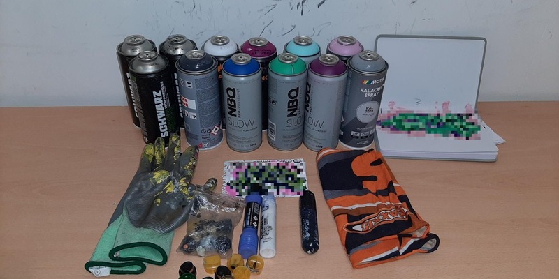 BPOL NRW: Am Kölner Bahnhof: Bundespolizei stellt Graffiti-Sprayer auf frischer Tat - Foto: presseportal.de