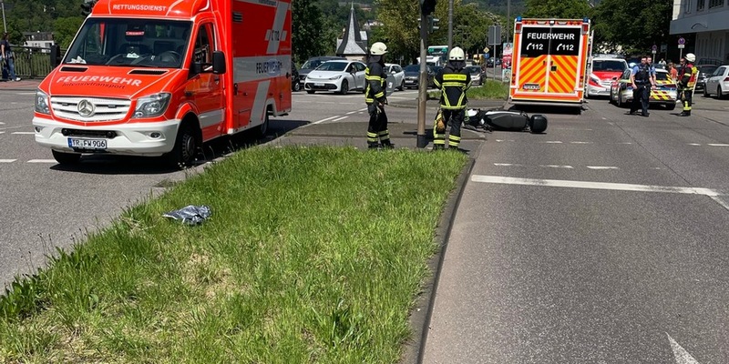 POL-PDTR: Verkehrsunfall zwischen Motorrad und Fußgänger - Foto: presseportal.de