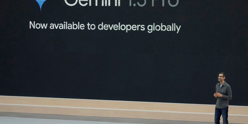 «Google Suche ist generative KI in der Dimension der menschlichen Neugierde», sagt Sundar Pichai, CEO von Google und Alphabet. - Foto: Jeff Chiu/AP/dpa