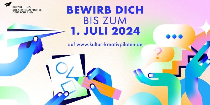 Kreative Unternehmer*innen aufgepasst - im Namen der Bundesregierung suchen wir die Kultur- und Kreativpilot*innen Deutschland 2024/25! - Foto: presseportal.de