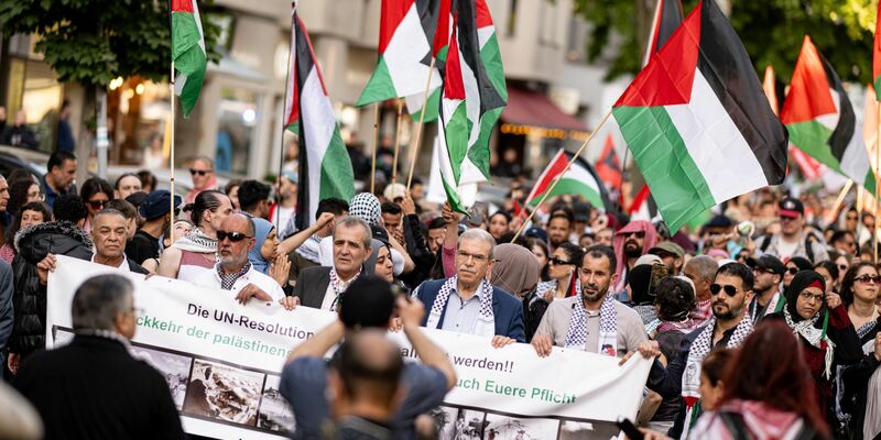 Der Gedenktag Nakba am 15. Mai erinnert an die Flucht und Vertreibung hunderttausender Palästinenser im ersten Nahostkrieg 1948 nach der Staatsgründung Israels. - Foto: Fabian Sommer/dpa