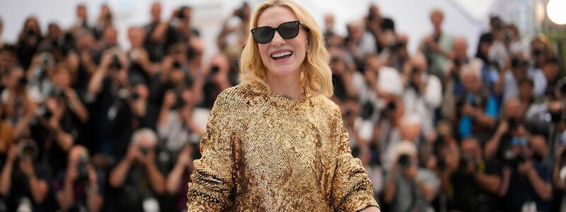 Blanchett ist bei den Filmfestspielen Cannes im Film «Rumours» als deutsche Kanzlerin zu sehen. - Foto: Andreea Alexandru/Invision/AP/dpa