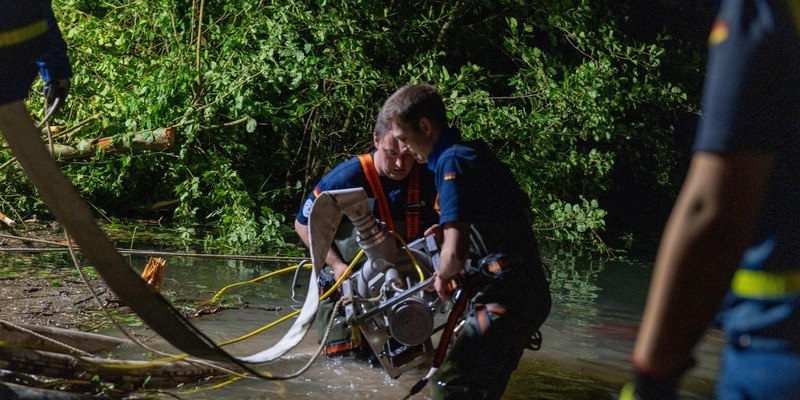 THW SN-TH: Weitere Regenfälle erwartet: THW steht bereit / Landesverband Sachsen, Thüringen erwartet eigene Lage - Foto: presseportal.de