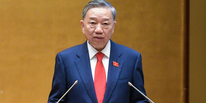 To Lam gilt als Hardliner im Umgang mit der vietnamesischen Demokratiebewegung. - Foto: Nghia Duc/National Assembly via AP/dpa