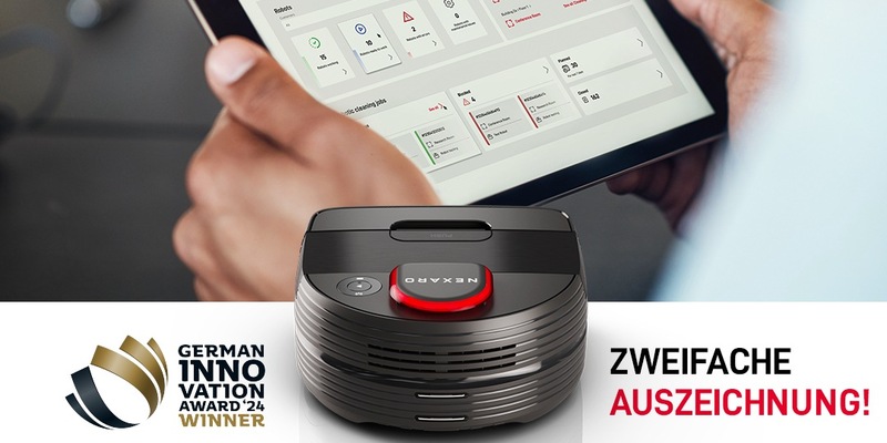 Zweifache Auszeichnung für Nexaro: B2B Saugroboter Nexaro NR 1500 mit Red Dot Design Award und Nexaro HUB mit German Innovation Award prämiert - Foto: presseportal.de