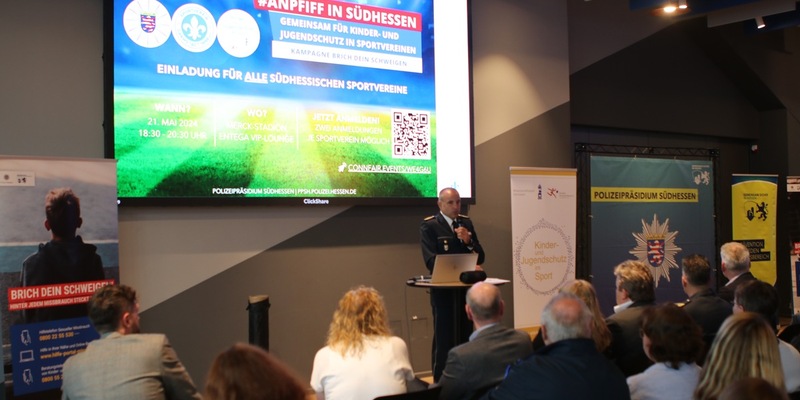 POL-DA: Darmstadt: #ANPFIFF IN SÜDHESSEN - Gemeinsam für Kinder- und Jugendschutz in Sportvereinen - Infoveranstaltung im Merck-Stadion am Böllenfalltor - Foto: presseportal.de