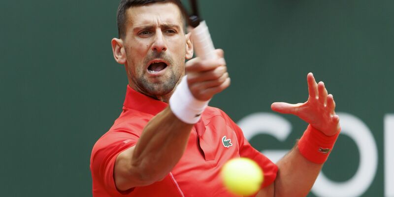 Novak Djokovic gewann in Genf gegen Yannick Hanfmann 6:3, 6:3. - Foto: Salvatore Di Nolfi/KEYSTONE/dpa