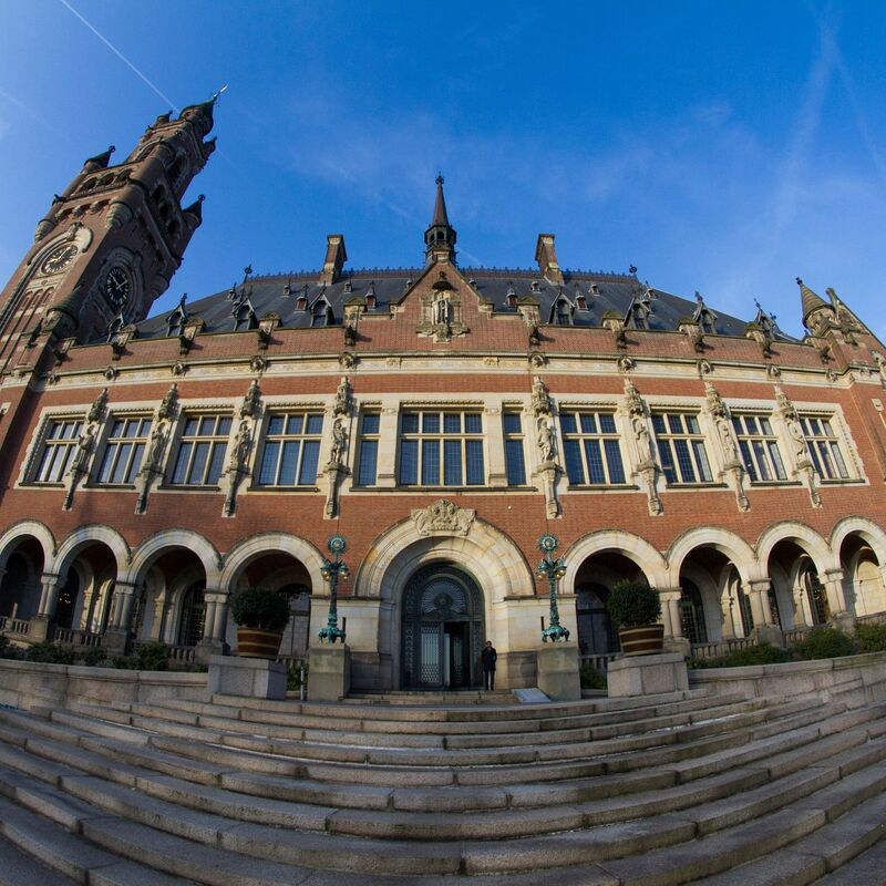 Der Internationale Gerichtshof in Den Haag. - Foto: Peter Dejong/AP/dpa