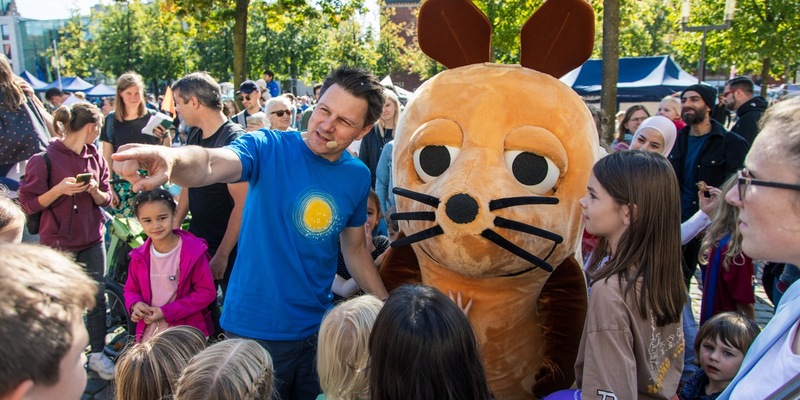 Die Maus beim Fest der Demokratie in Bonn - Foto: presseportal.de