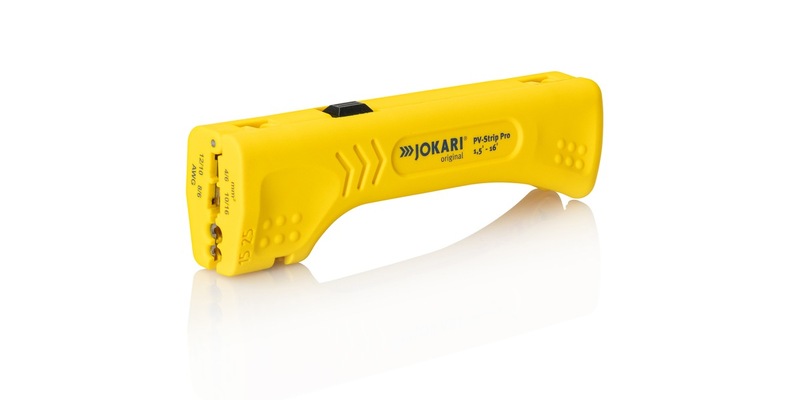 JOKARI PV-Strip Pro: Das Profiwerkzeug für Solarkabel mit einzigartig großer Bandbreite von 1,5-16mm². Einfach, weil er funktioniert - Foto: presseportal.de