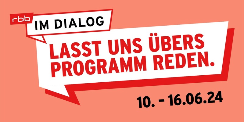 Zuhören und diskutieren: rbb-Dialogwoche geht in die zweite Runde - Foto: presseportal.de
