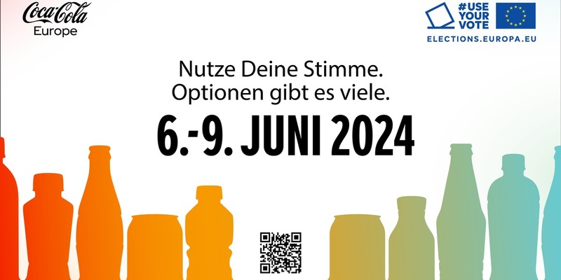 #UseYourVote: Coca-Cola engagiert sich für die Europawahl 2024 - Foto: presseportal.de