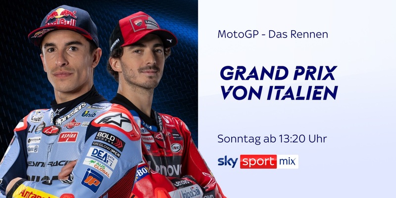 Holt Weltmeister Bagnaia im Heimspiel weiter auf? Der komplette Rennwochenende der MotoGP(TM) in Italien live bei Sky Sport - Foto: presseportal.de